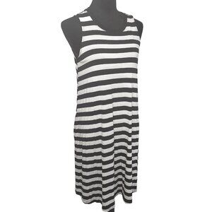 Time and Tru Sleeveless Knit Swing Dress, Coastal Grandma, Minimalist, medium